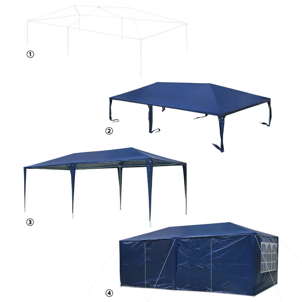 10x20 Outdoor Party Tent with Sides(6-Wall)