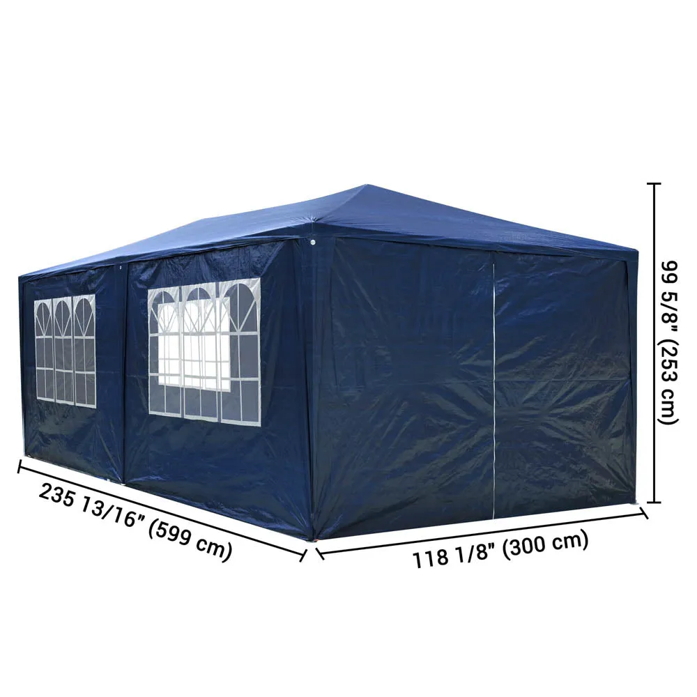 10x20 Outdoor Party Tent with Sides(6-Wall)