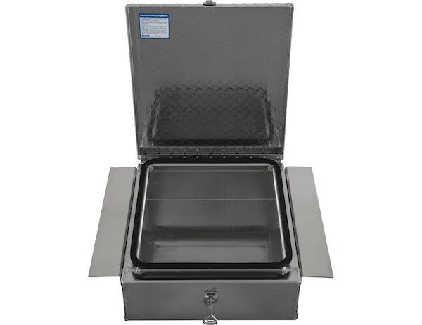 1705384 - HEAVY DUTY TRUCK AND TRAILER DIAMOND TREAD ALUMINUM IN-FRAME TRUCK TOOL BOX