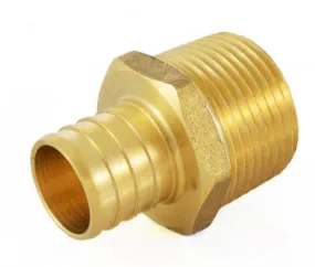 1" PEX x 1" Male Threaded Adapter Pack of 50