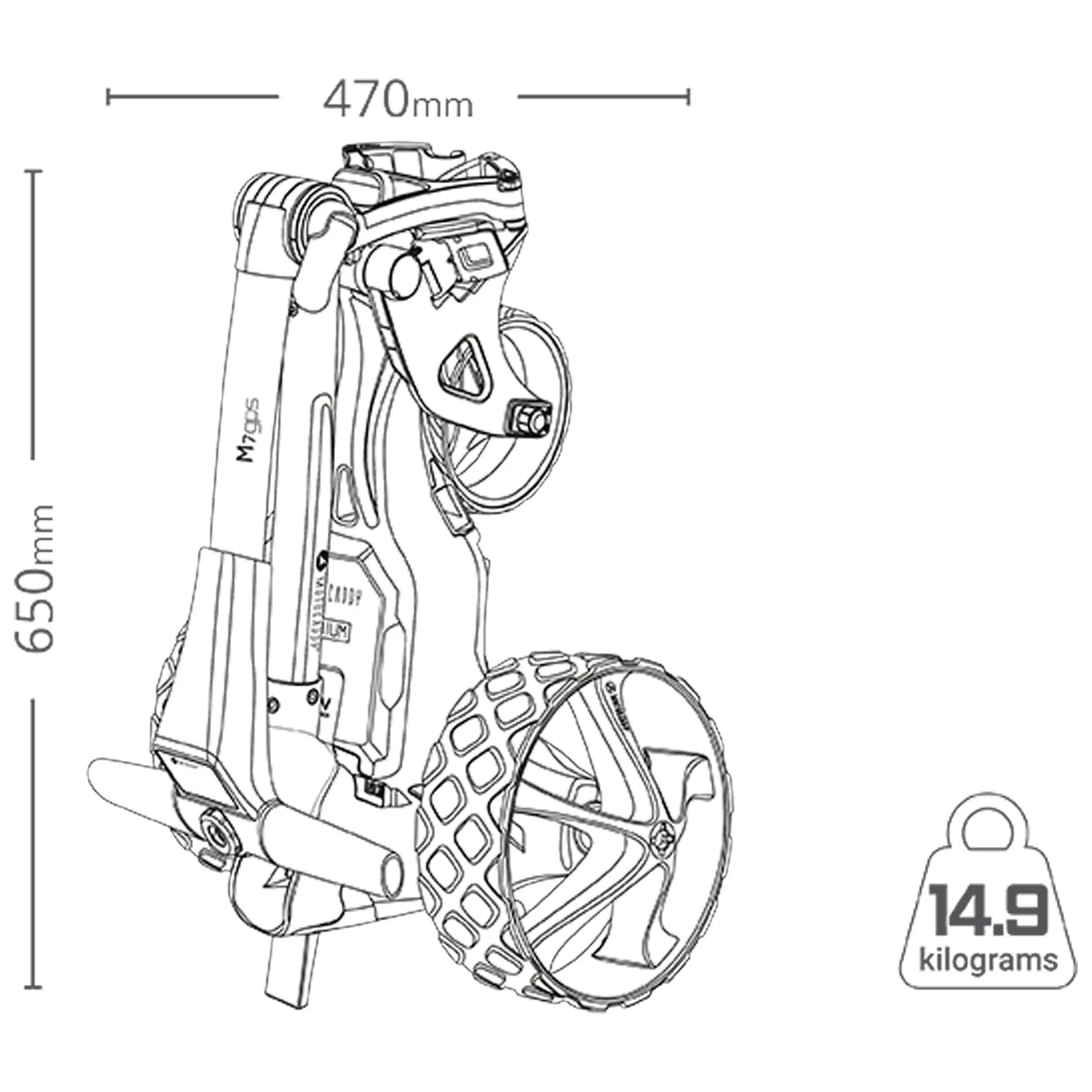 2024 Motocaddy M7 REMOTE GPS Electric Golf Trolley