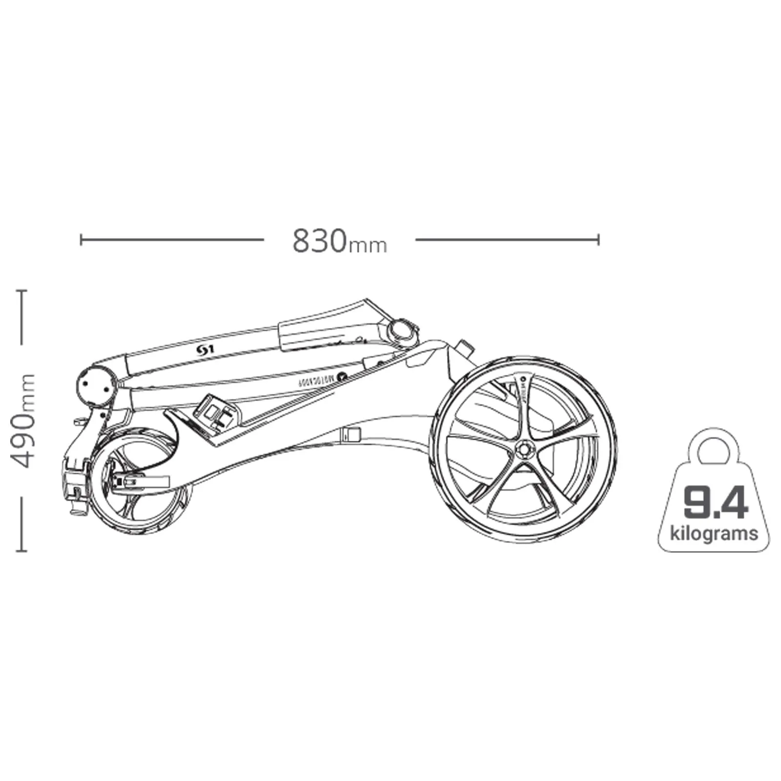 2024 Motocaddy S1 Electric Golf Trolley