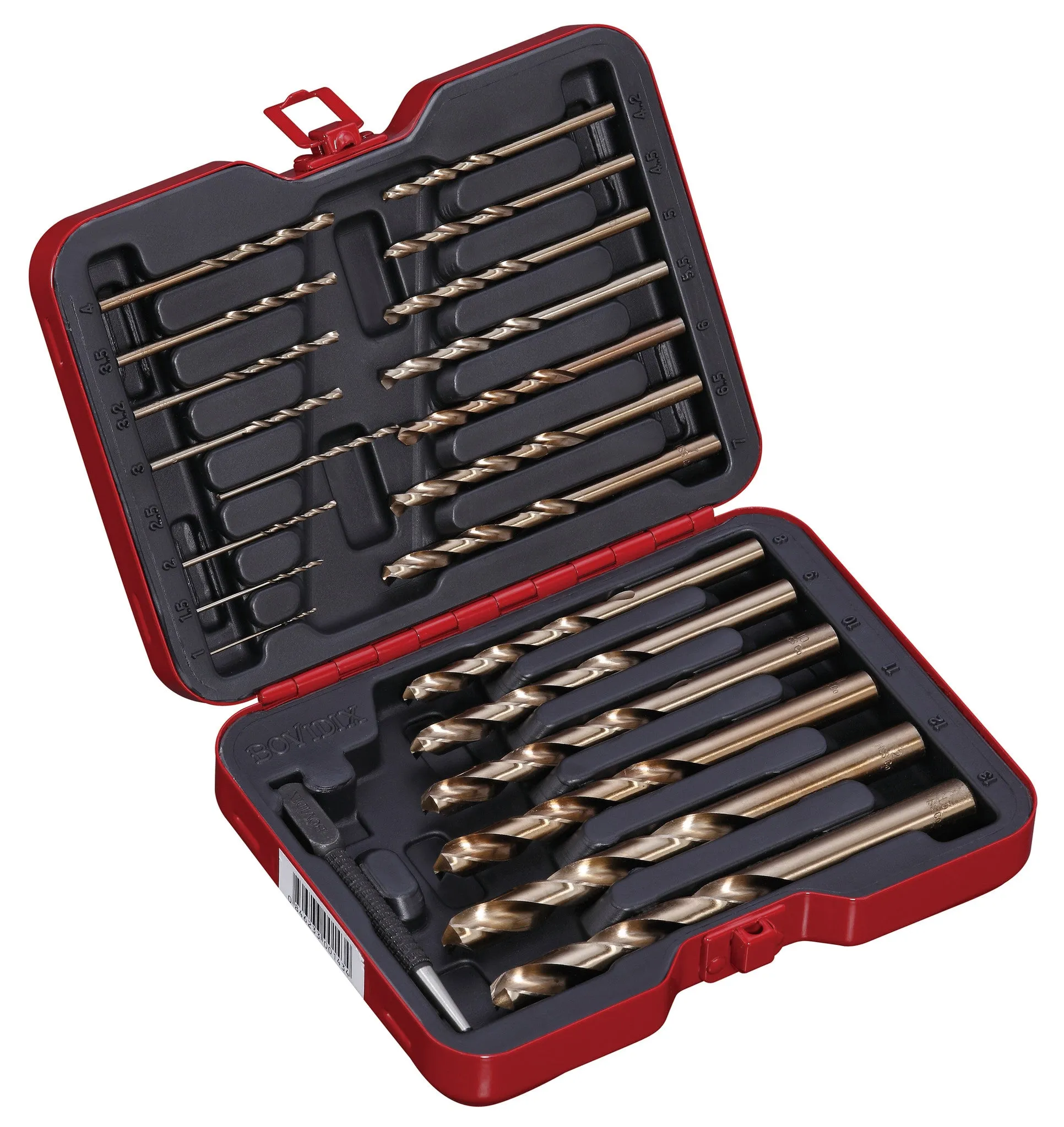 22 PC Drill Bit Set Cobalt, Metric