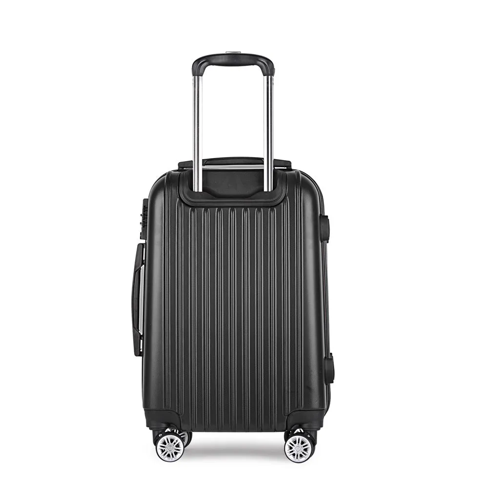 24" Luggage Suitcase Hardcase Carry On Trolley Set Travel