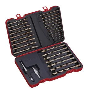 31 PC Drill Bit Set Cobalt, Inch