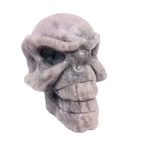 380G Lepidolite Crystal Masked Skull