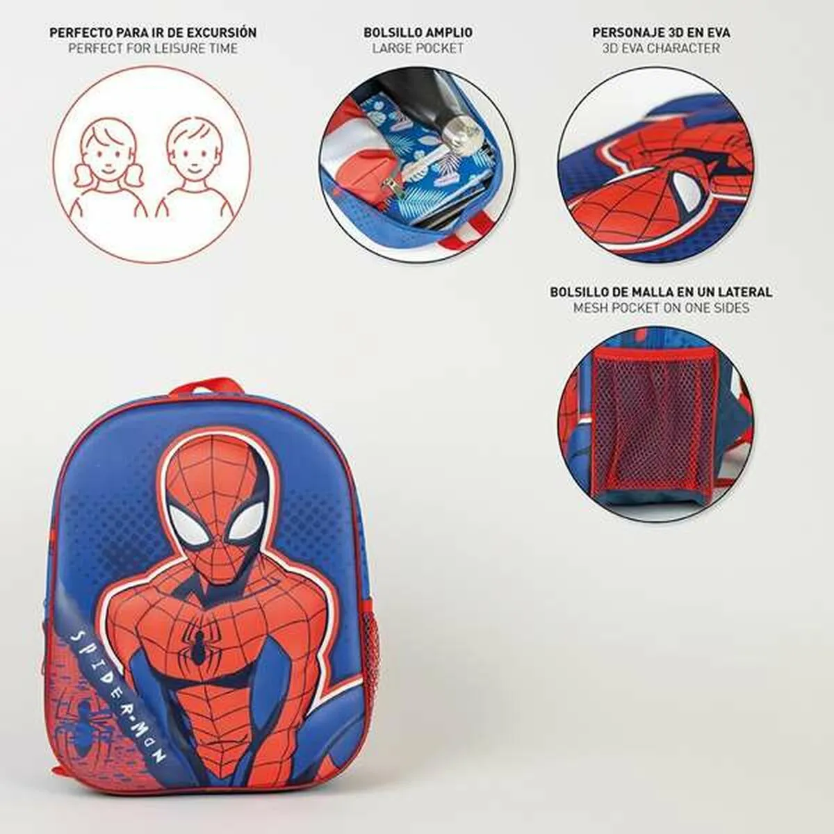 3D School Bag Spider-Man