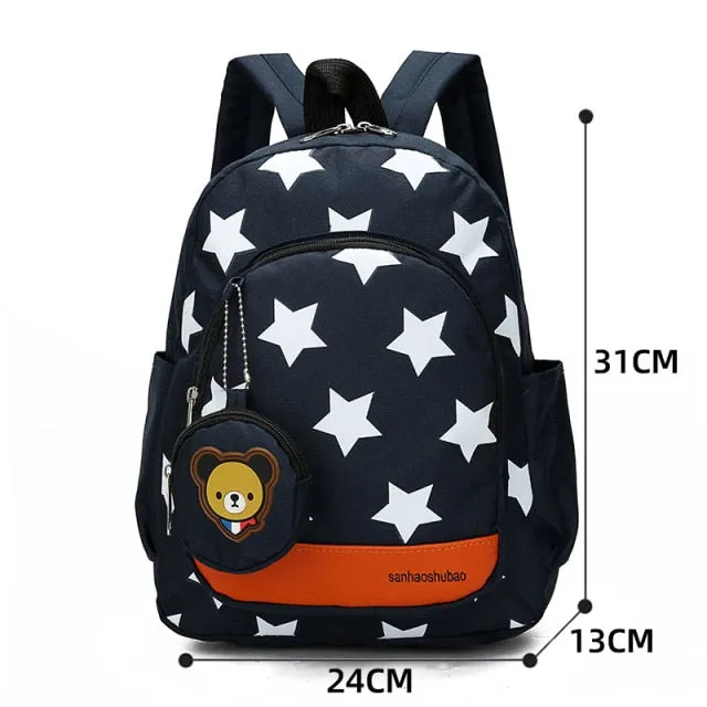 3pcs/set School Bags For Girls Women Backpack School Bags Star Backpack