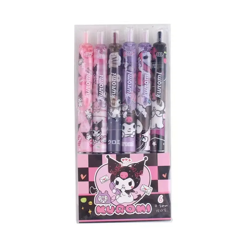 6 Pcs Kid's Stationery School Supplies Writing Tool Gel Pen 468610