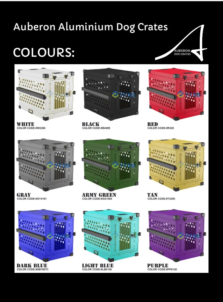 Aluminium HIGH ANXIETY Dog Crates NEW Range indestructible safe secure calming dog crates carriers kennels