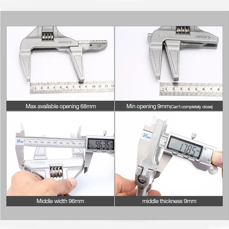 Aluminium Universal Adjustable Wrench Tool