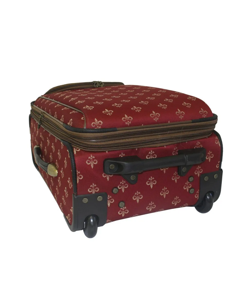 American Flyer Fleur De Lis 4-Piece Luggage Set