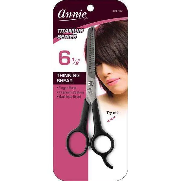 Annie 6 1/2" Titanium Steel Thinning Shear #5016