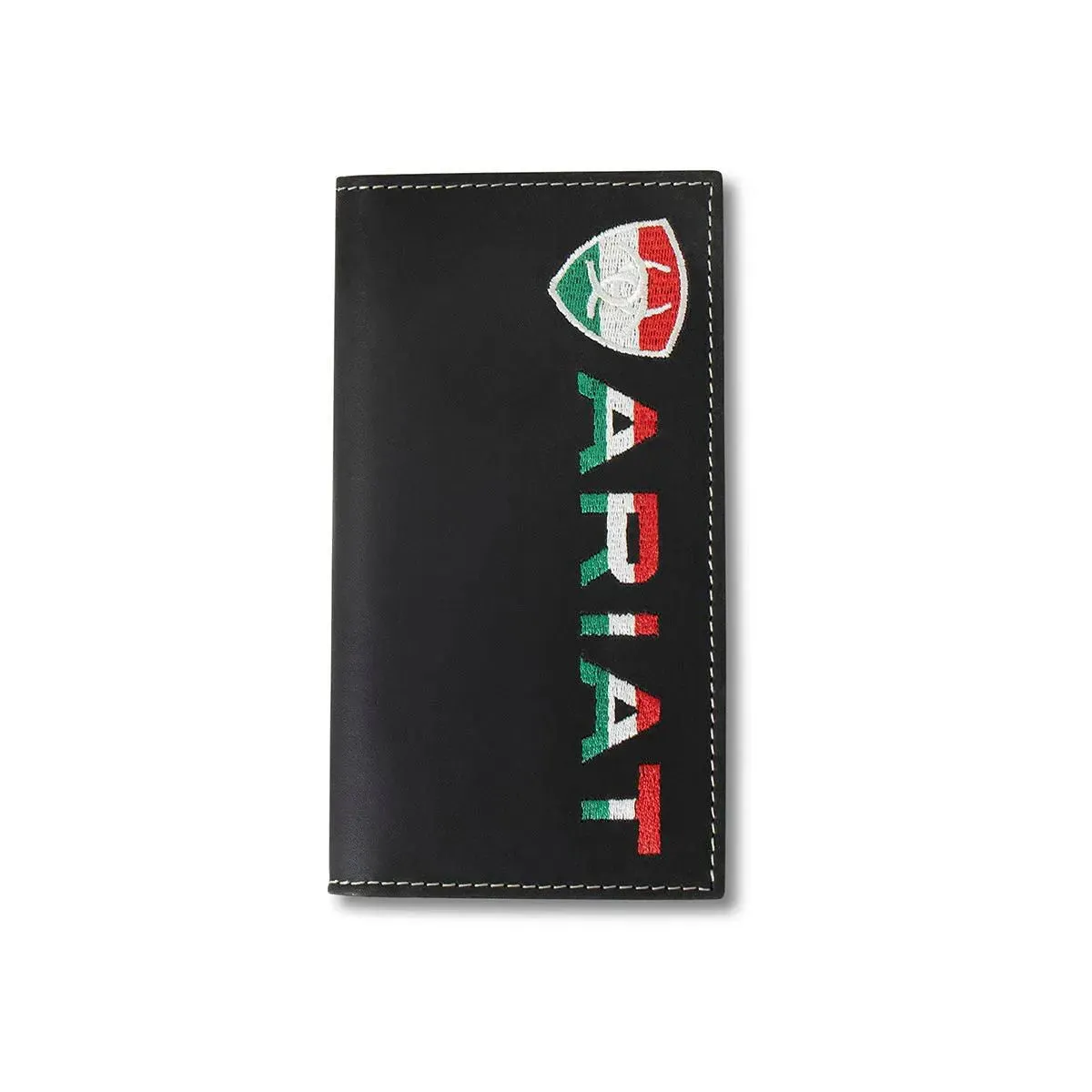 Ariat Mexican Flag Colored Letters - Mens Rodeo Wallet