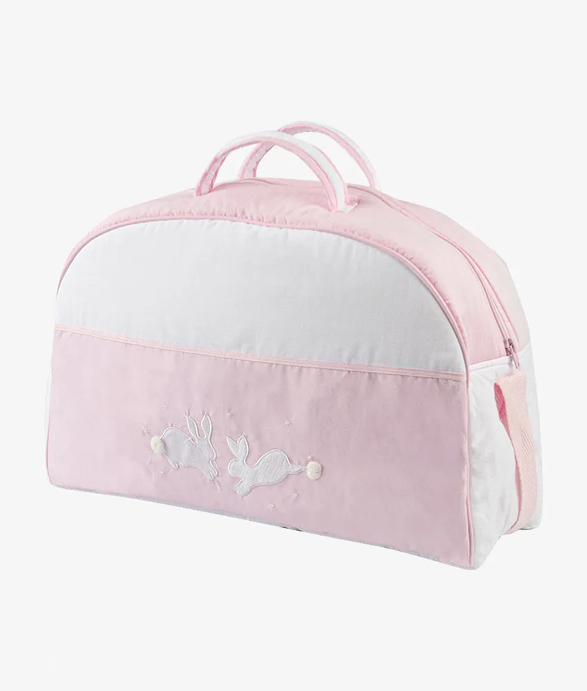 Baby Duffel Bag (XL) – Pink Rabbit Theme