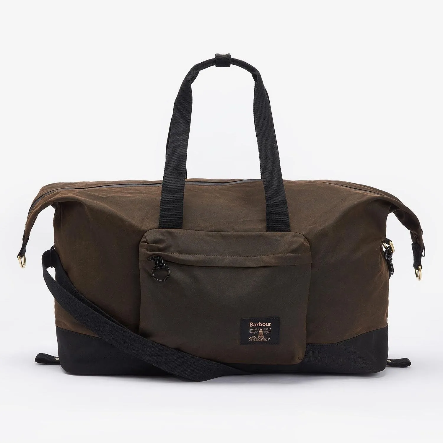 Barbour Field Wax Holdall in Olive/Black