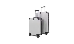 Berlin Luggage Hardshell Suitcases Set of 2 with Cover - Black