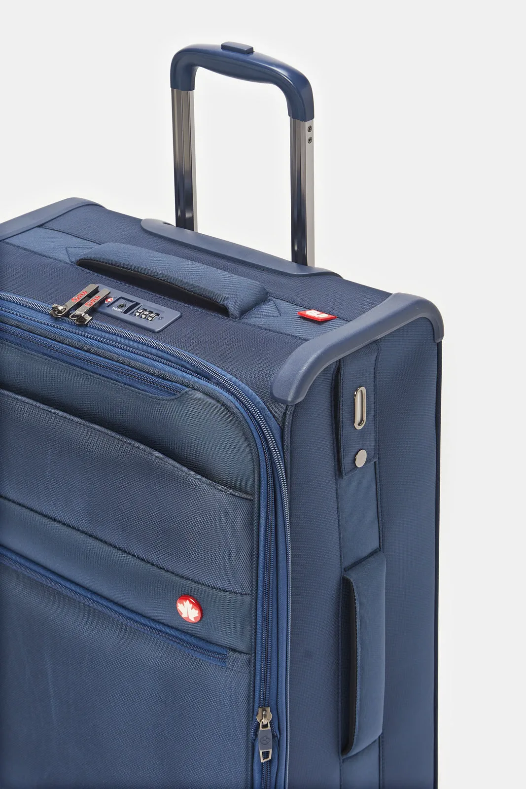 Blue Soft Trolley Luggage (24 Inch)