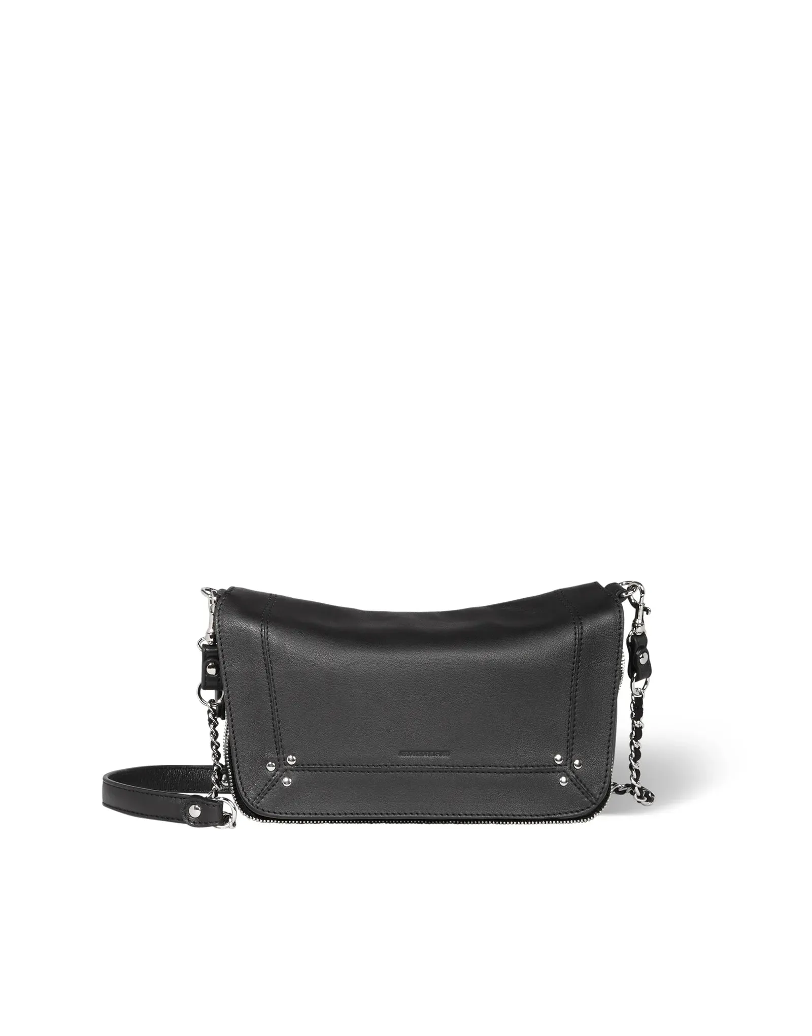 Bobi Bag S Bag in Noir Lambskin Silver