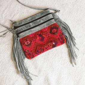 Boho Tassel Leather Bag