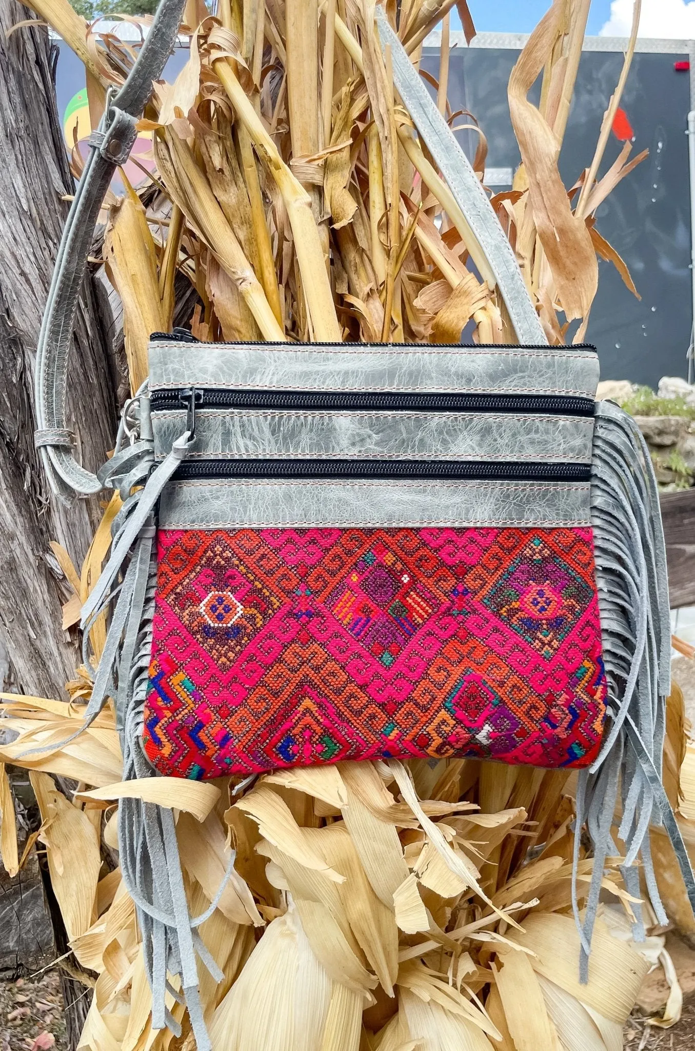 Boho Tassel Leather Bag