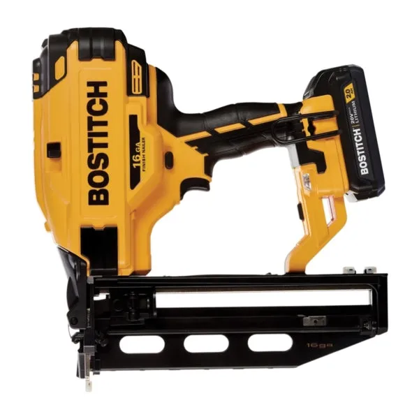 Bostitch BCN662D1 Finish Nailer Kit, Battery Included, 20 V, 2 Ah, 100 Magazine, 16 ga Nail