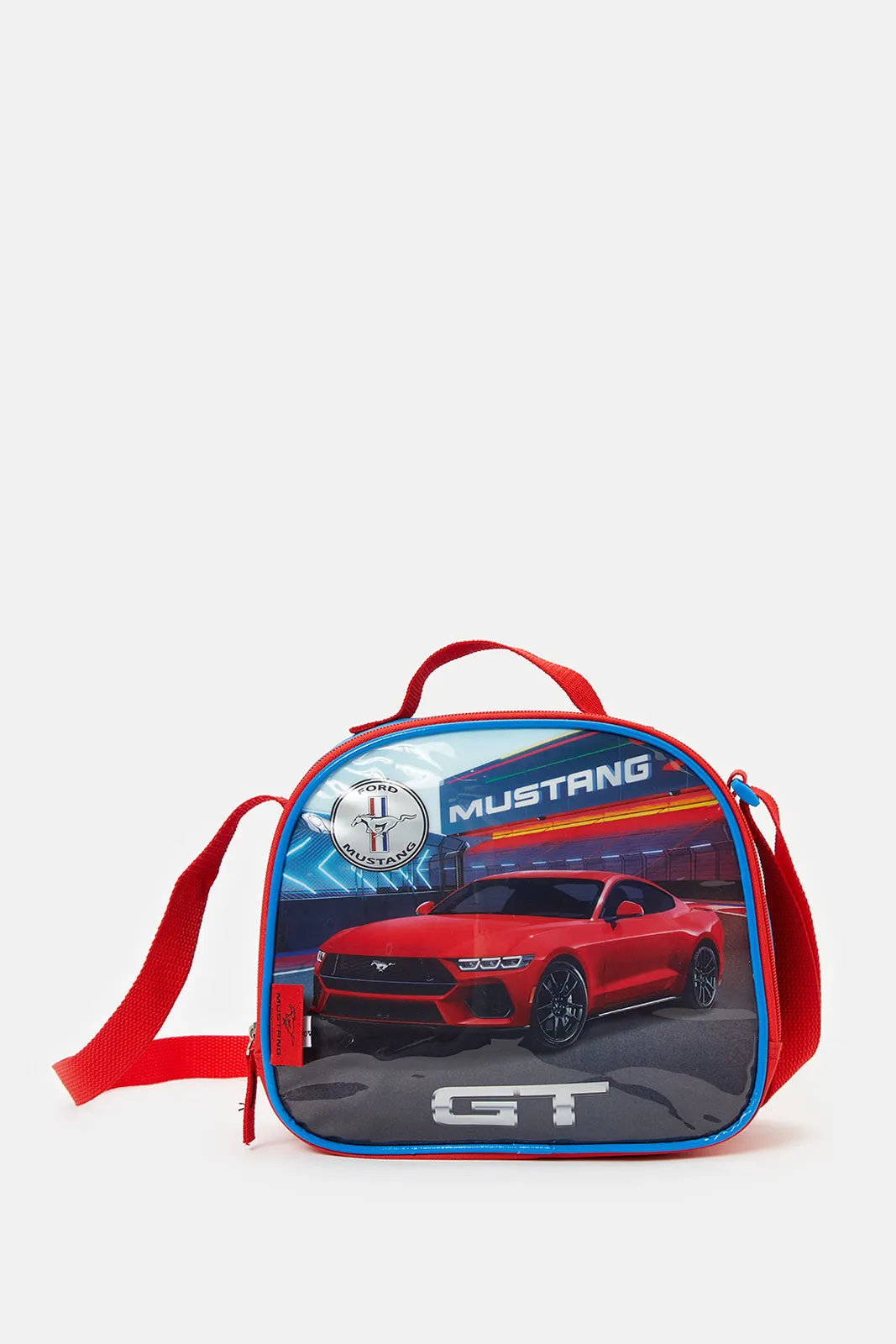 Boys Red Mustang Print Trolley Set (5 Piece)