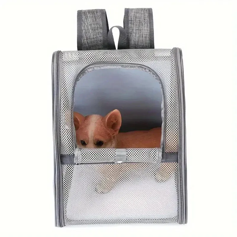 Breathable Mesh Pet Backpack for Small Dogs and Cats - Outdoor Travel Carrier