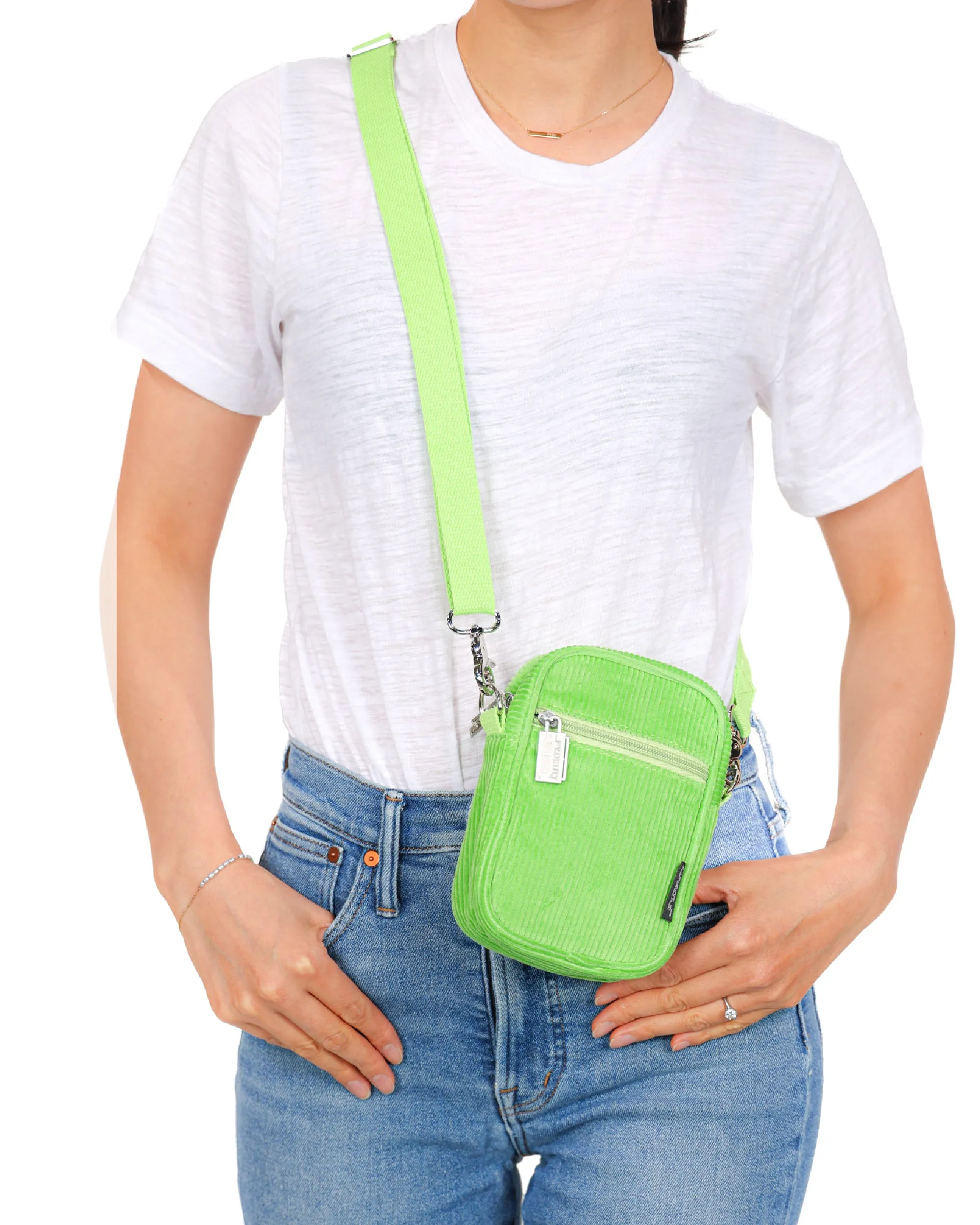 Brick Bag | Mini Crossbody | Corduroy Green