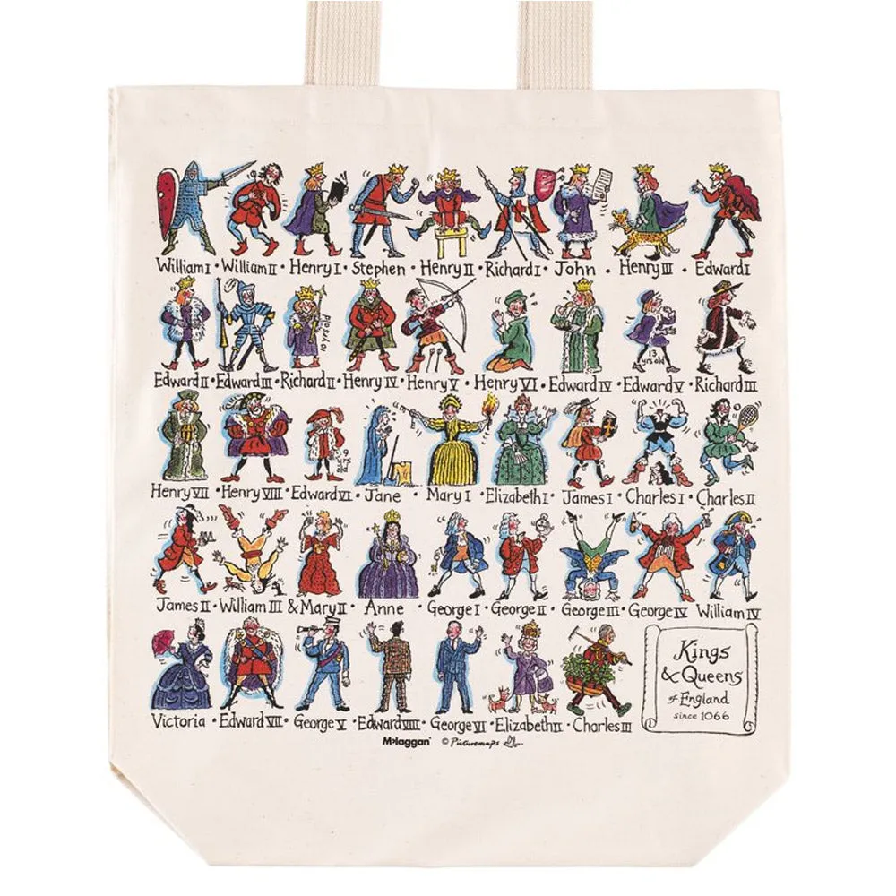 British Kings & Queens Cotton Tote Bag