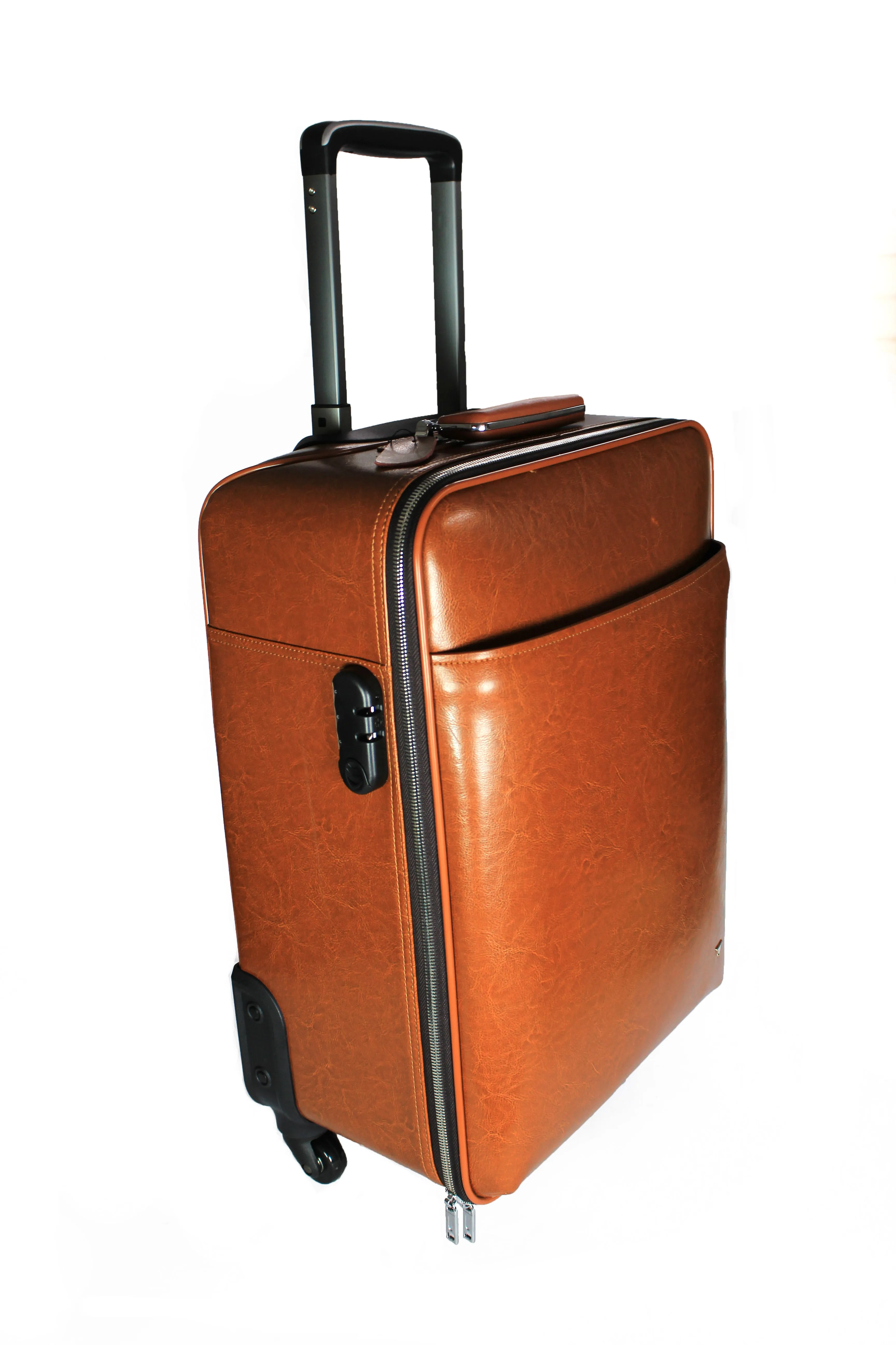 Bulchee Tan Big Trolley Bag