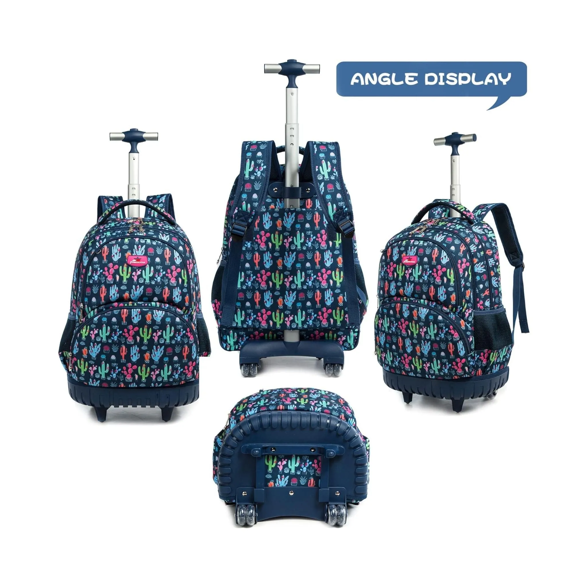 Cactus 3-Piece Trolley Backpack Set