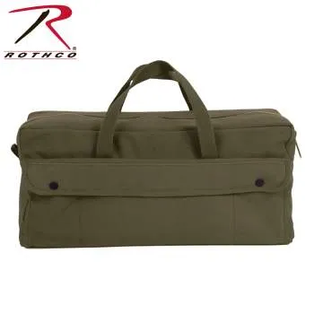 Canvas Jumbo Tool Bag With Brass Zipper