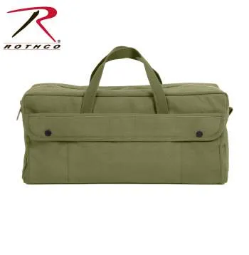 Canvas Jumbo Tool Bag With Brass Zipper