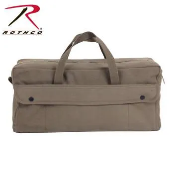 Canvas Jumbo Tool Bag With Brass Zipper