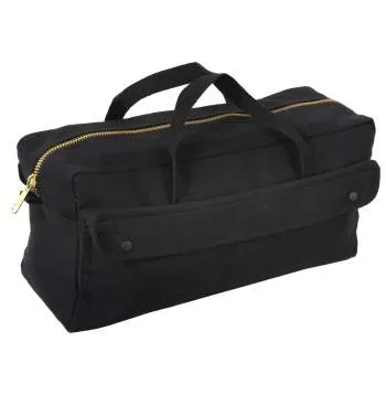 Canvas Jumbo Tool Bag With Brass Zipper