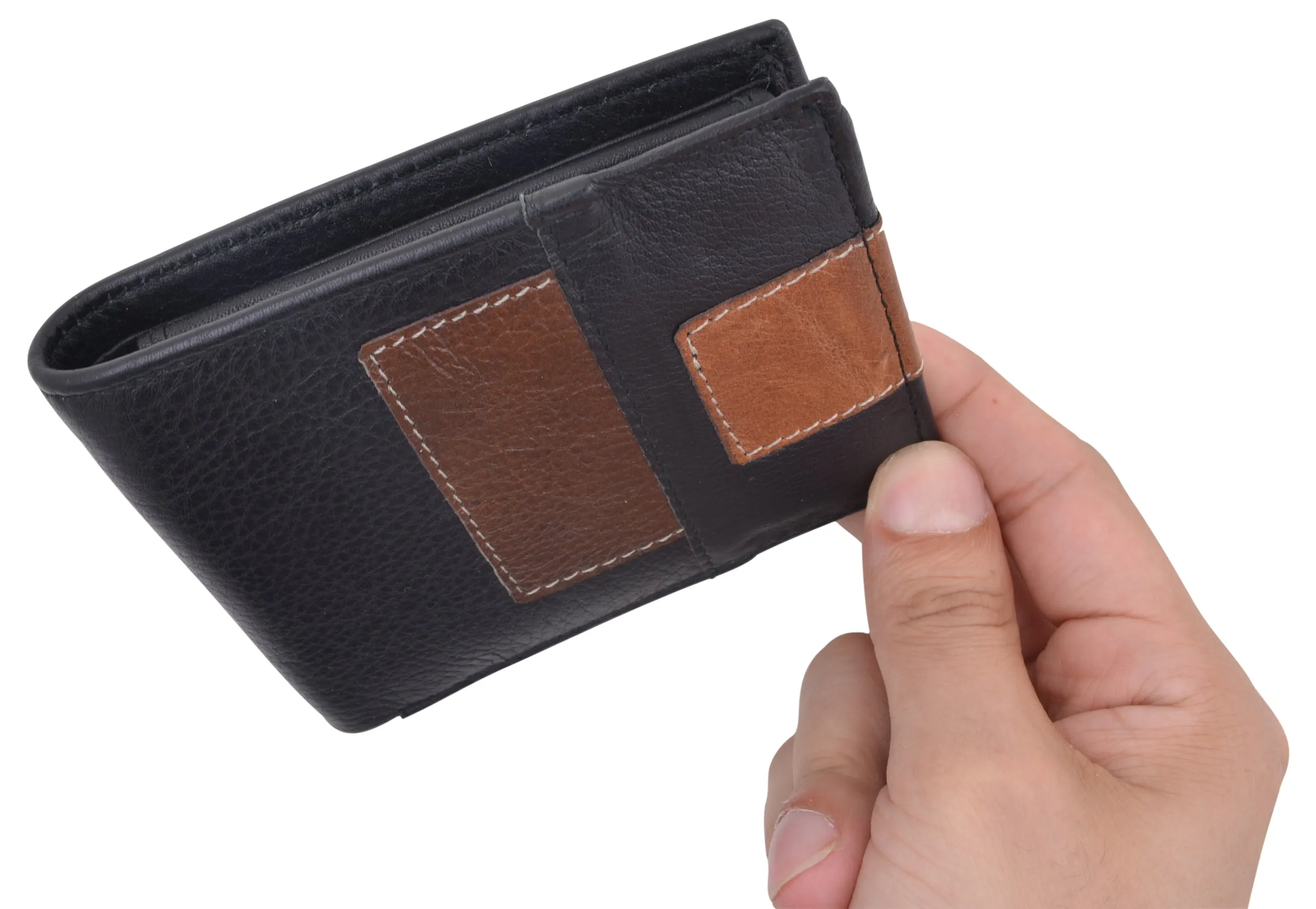 Cavelio Men's Premium Leather Bifold Card ID Holder Wallet 404053