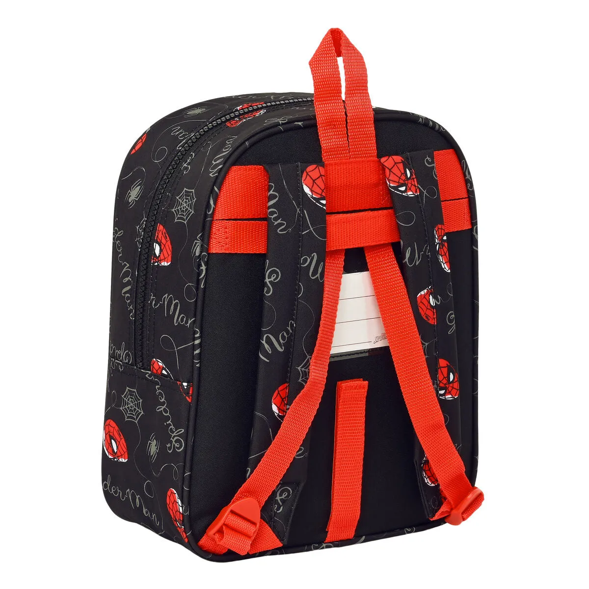 Child bag Spider-Man Hero Black 22 x 27 x 10 cm