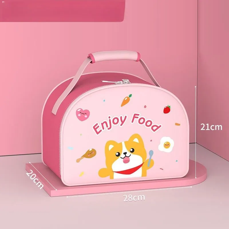 Children's Lunch Box Handbag Multi-layer Thermal Insulation Primary School Student Waterproof Handbag