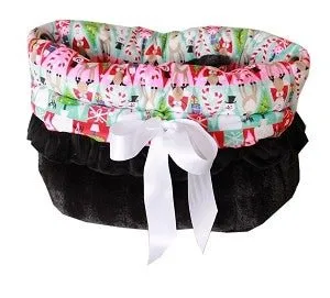 Christmas Medley Reversible Snuggle Bugs Pet Bed, Bag, and Car Seat All-in-One