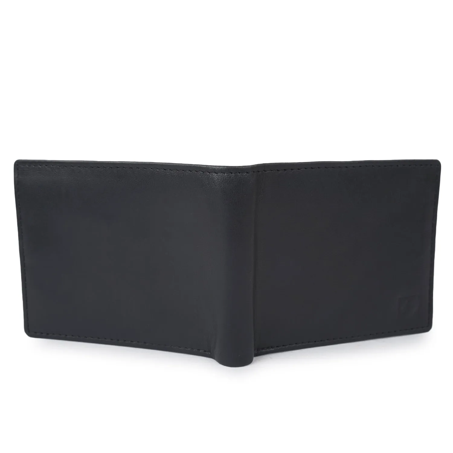 CIMONI Genuine Leather Classy Black Slim Travel Credit Cards Trendy Wallet for Men