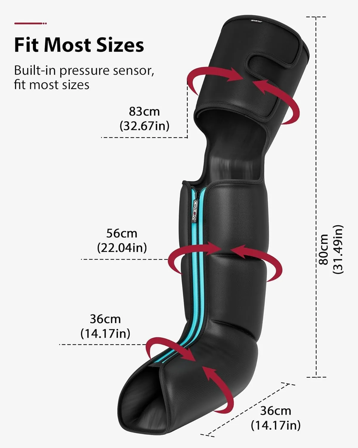 CINCOM Upgraded Full Leg Compression Massager 078A/105A