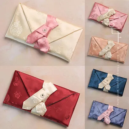 Cloud Crane Silk Korean Money Envelope (10 Colors)