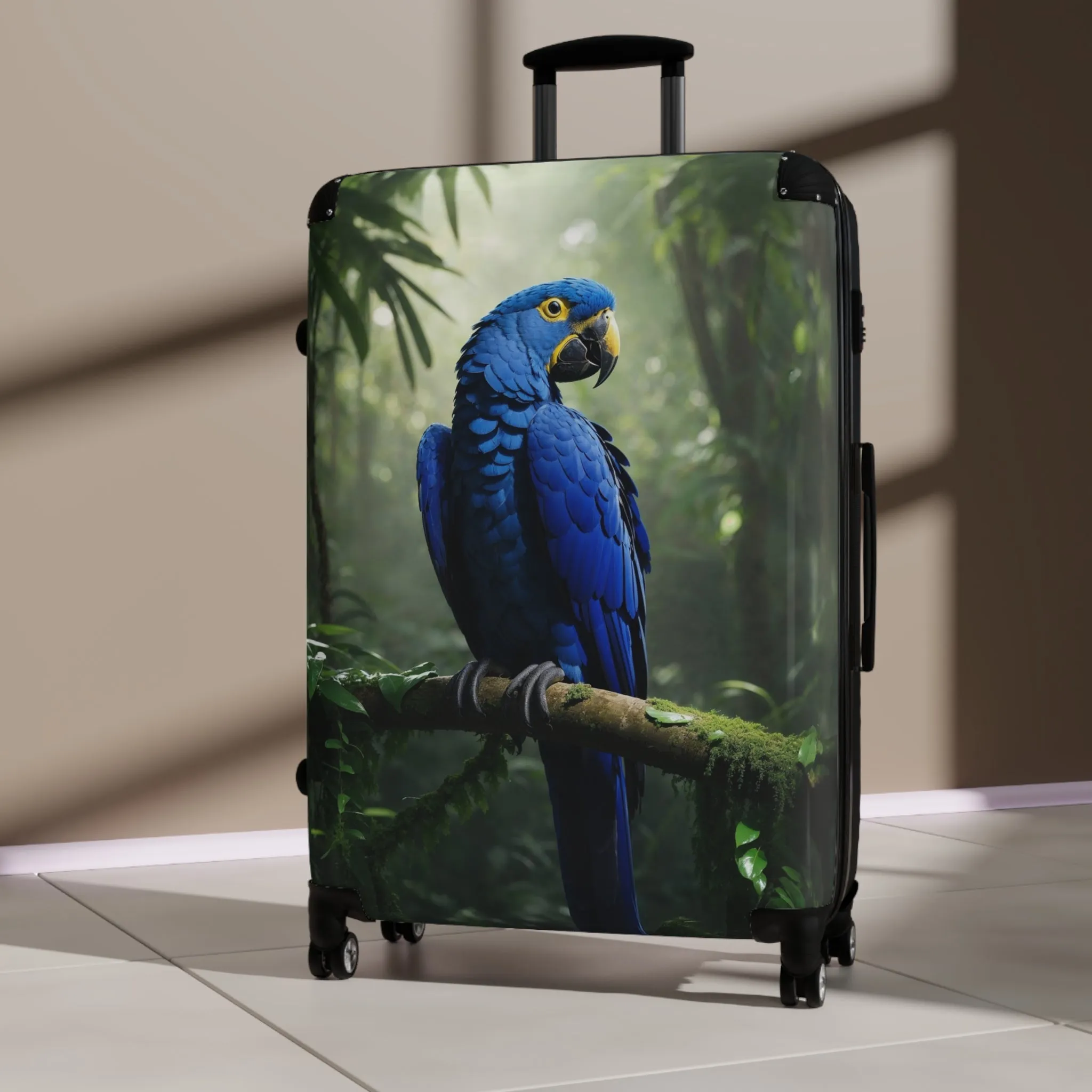 Colorful Parrot Suitcase - Perfect for Travel Enthusiasts