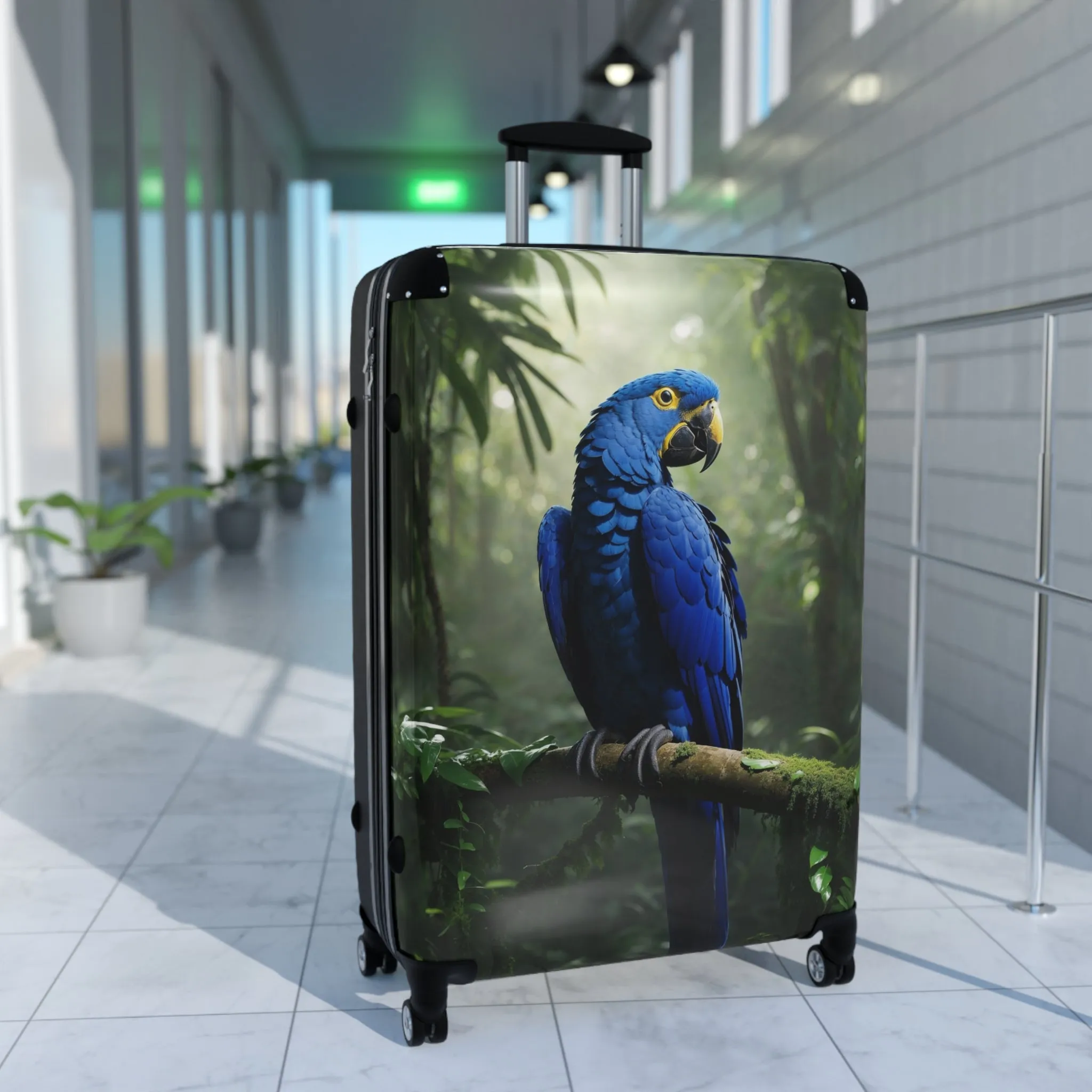 Colorful Parrot Suitcase - Perfect for Travel Enthusiasts