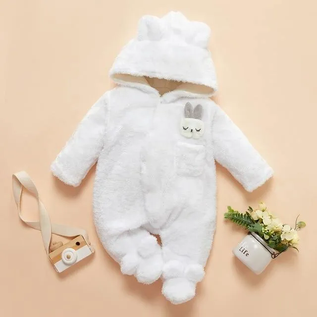 Cute Rabbit Ear Baby Onesie