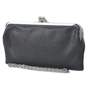 Double Frame Black NGIL Vintage Style Wallet