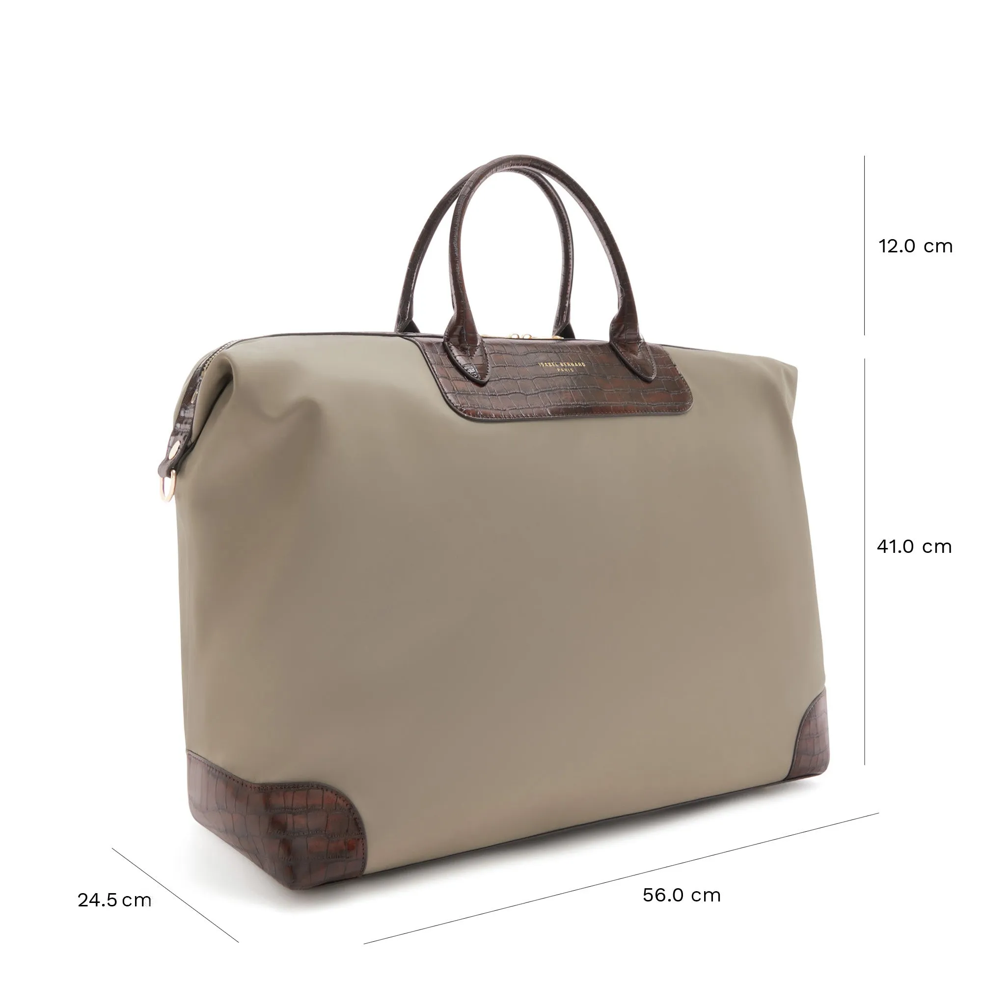 Du Louvre Clarice taupe weekend bag medium