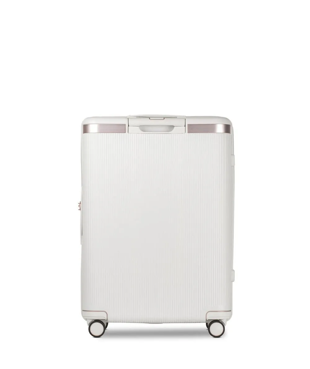 Echolac Dynasty 24" 4 Double Wheel Check-In Luggage Trolley Ivory White - PC142 Ivory White 24