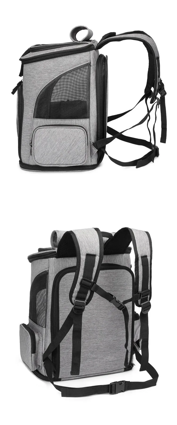 Expandable Large Capacity Pet Backpack for Dogs and Cats